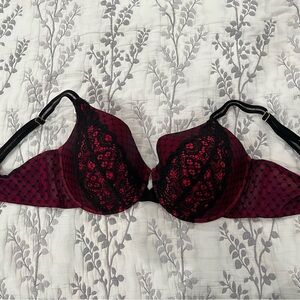 Ashley Graham Pink and Black Bra